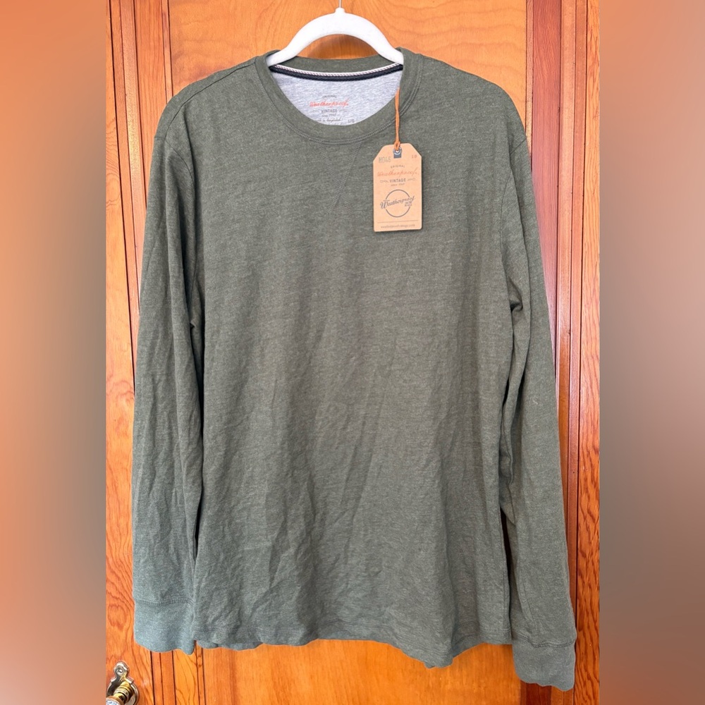 Weatherproof Olive Long Sleeve Tee